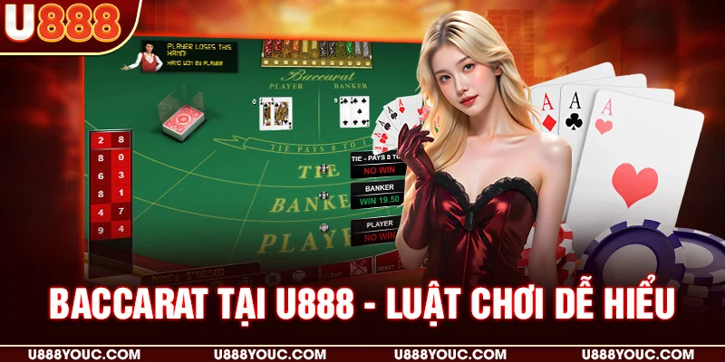 Baccarat tại U888 - Luật chơi dễ hiểu