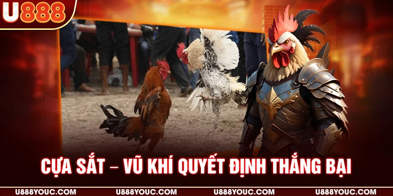 Cựa sắt – Vũ khí quyết định thắng bại