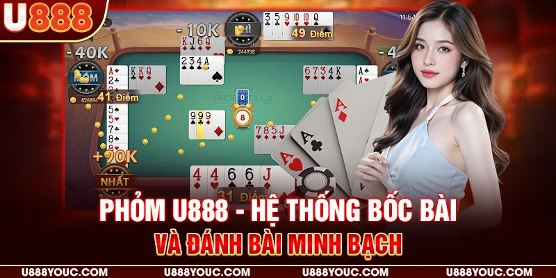 Phỏm U888 - Hệ thống bốc bài và đánh bài minh bạch